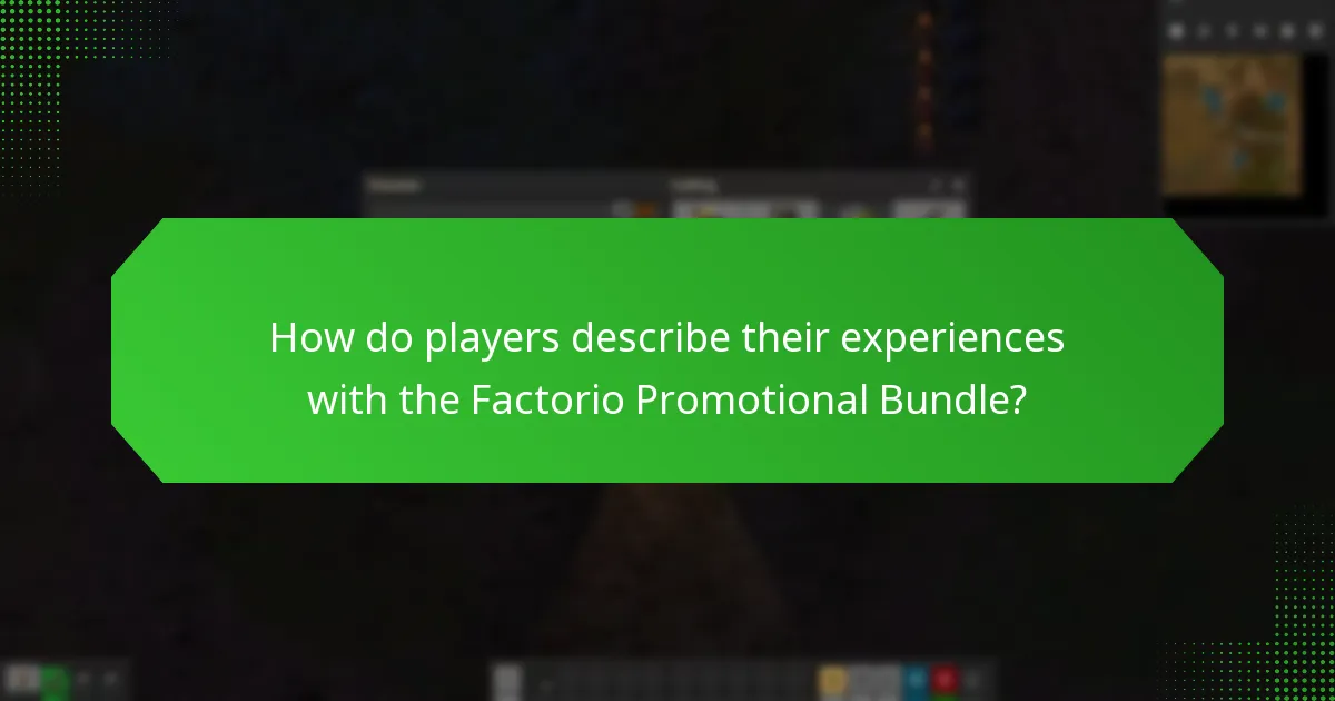 What are success stories related to the Factorio Promotional Bundle?