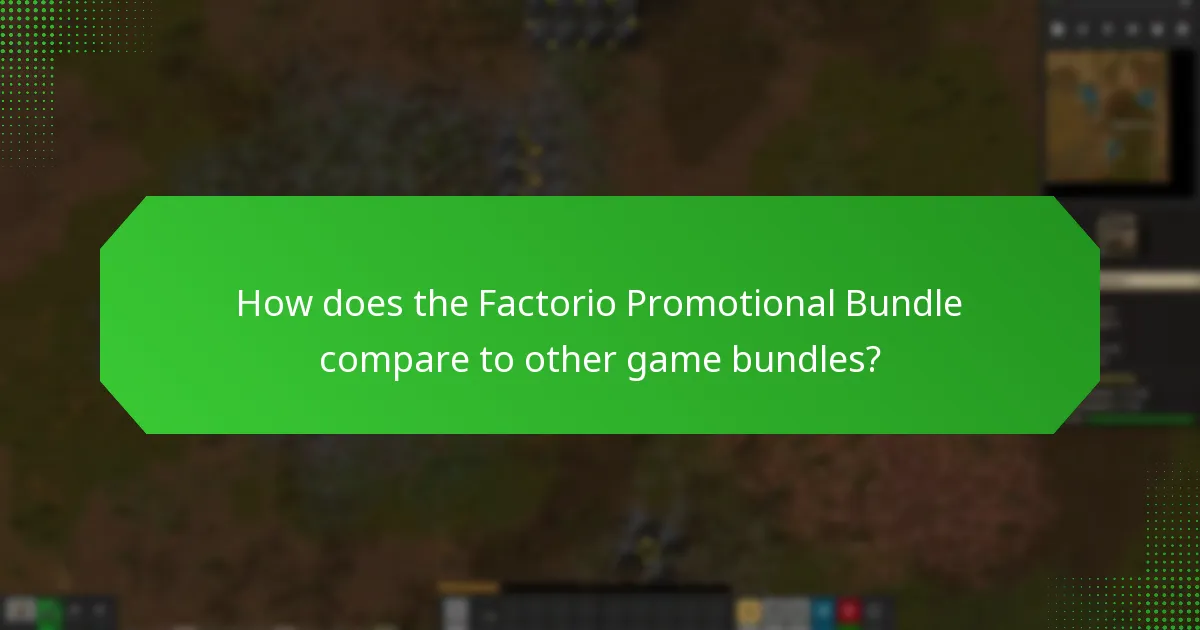 How is user feedback collected for the Factorio Promotional Bundle?