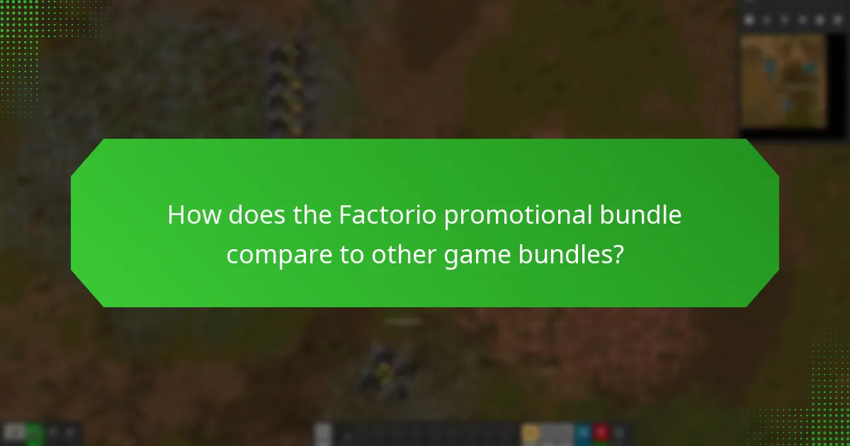 How does the logistics of the Factorio promotional bundle work?