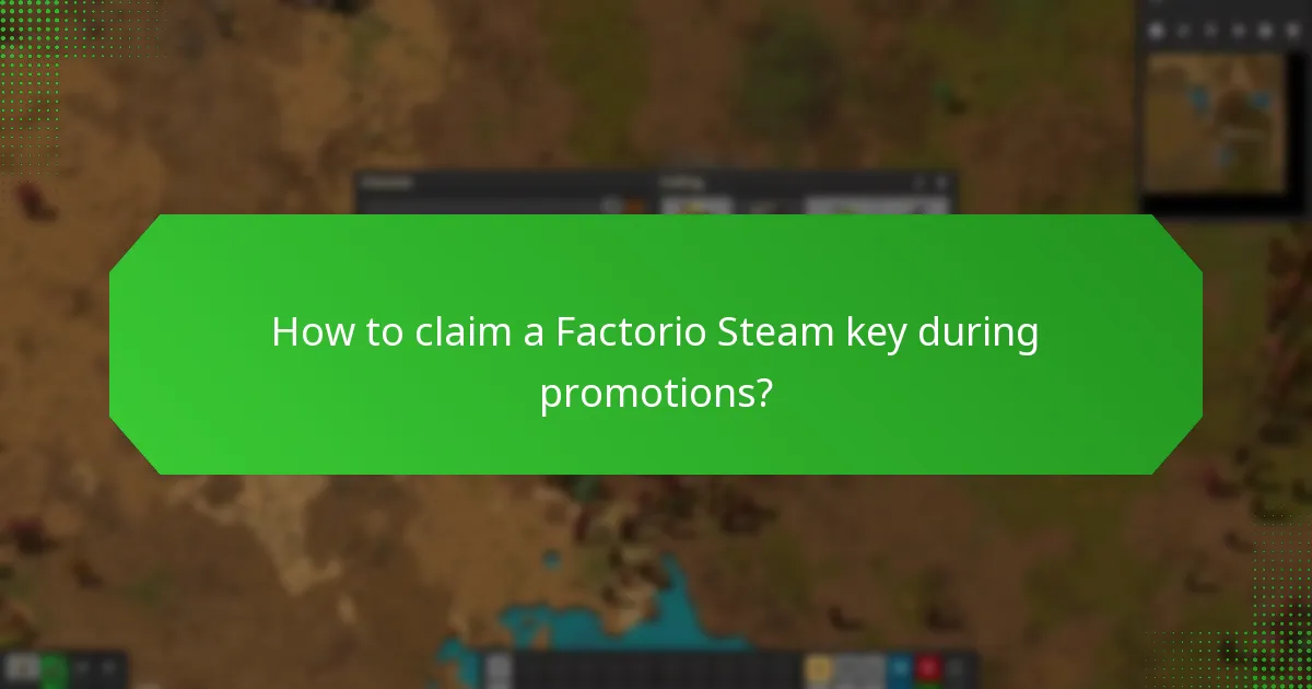 When are the seasonal sales for Factorio Steam keys?