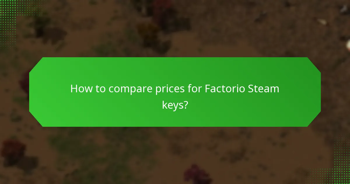 What are the current market trends for Factorio Steam keys?