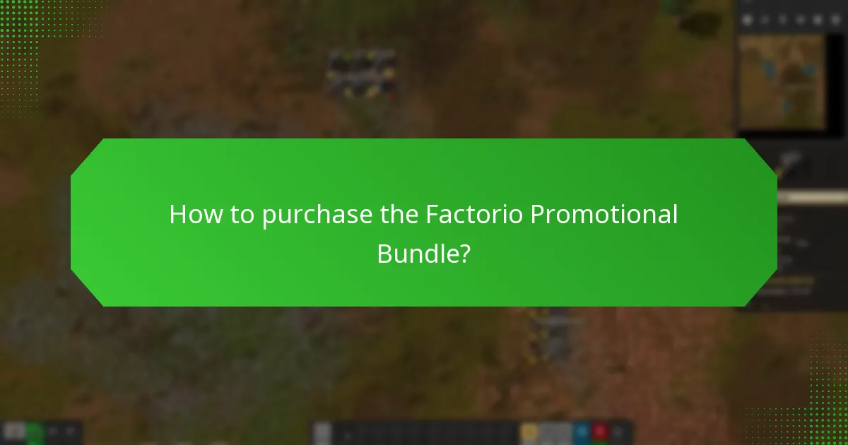 When is the Factorio Promotional Bundle available?