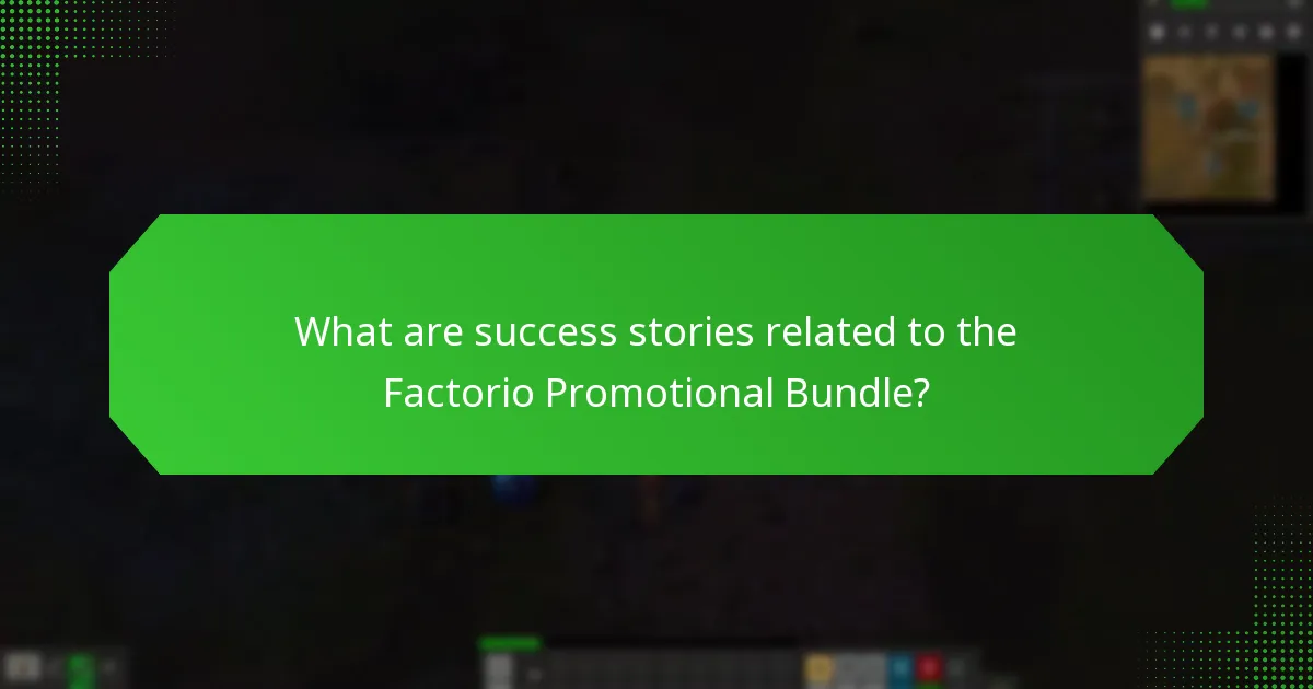 How do players describe their experiences with the Factorio Promotional Bundle?