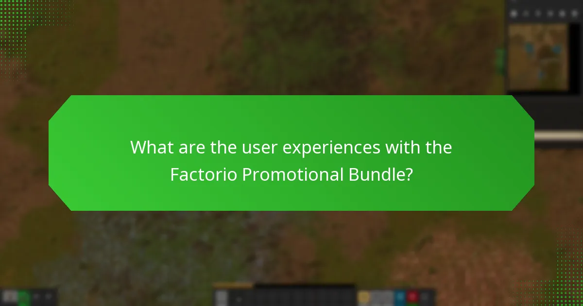 What content is included in the Factorio Promotional Bundle?