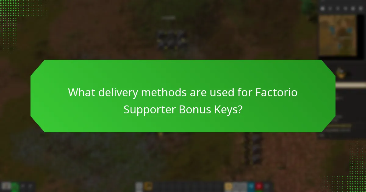 When can supporters expect to receive their Factorio Bonus Keys?